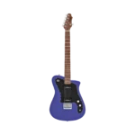Alpha Player metallic indigo front Schaller bridge catalog - Steelyjam aluminum guitar