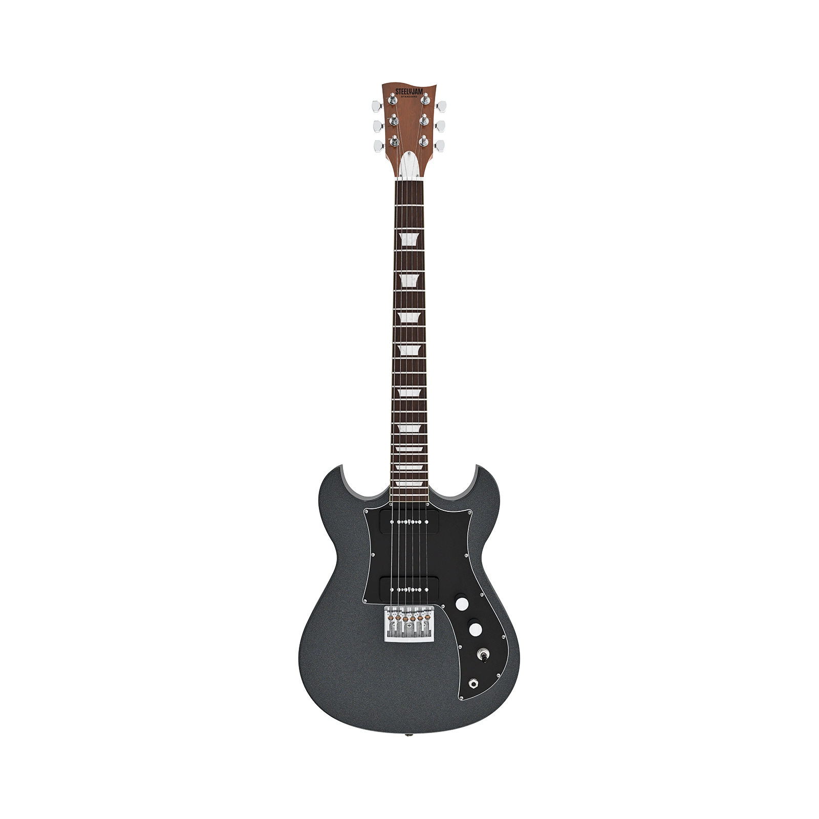 Delta Standard anthracite black front catalog - Steelyjam aluminum guitar