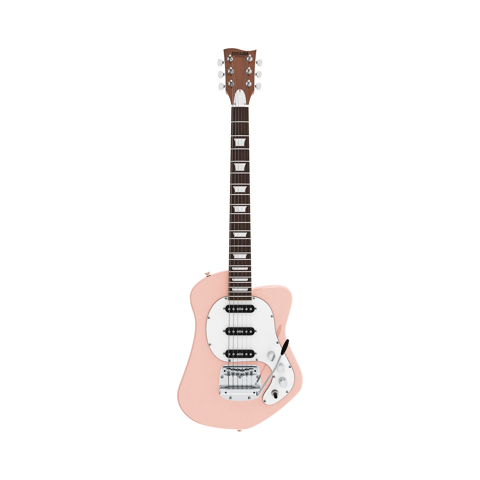 Epsilon Standard muted rose front catalog - Steelyjam aluminum guitar